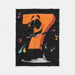 Sick Seven 67 Meme Brainrot Halloween Outfit Idea Fleece Blanket