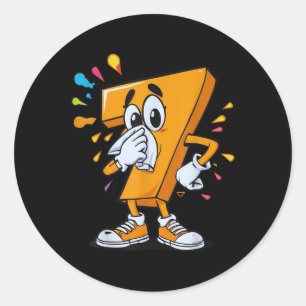 Sick Seven 67 Meme Halloween Costume For Fans  Classic Round Sticker