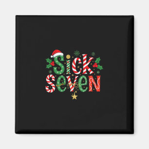 Sick Seven Funny Meme 67 Six Seven Funny Christmas Magnet