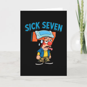 Sick Seven Funny Meme 67 Six Seven Halloween Costu Card