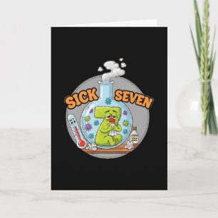 Sick Seven Funny Meme 67 Six Seven Wordplay Humor  Card