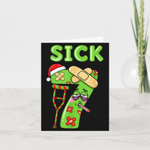 Sick Seven Meme 67 Six Seven Santa Hat Christmas P Card