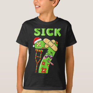 Sick Seven Meme 67 Six Seven Santa Hat Christmas P T-Shirt