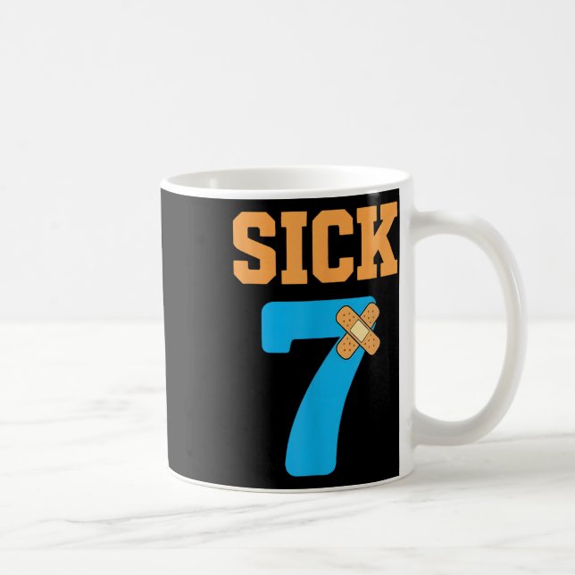 Sick Seven Meme Six Seven Sick 7 Funny Byndage  Coffee Mug (Right)