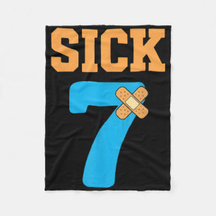 Sick Seven Meme Six Seven Sick 7 Funny Byndage  Fleece Blanket