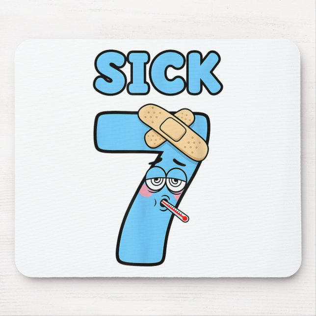 Sick Seven Meme Tee 67 Six Seven Funny Wordplay _1 Mouse Pad (Front)
