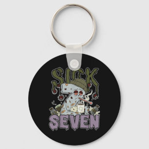 Sick Seven Meme Tee 67 Six Seven Funny Wordplay  Key Ring