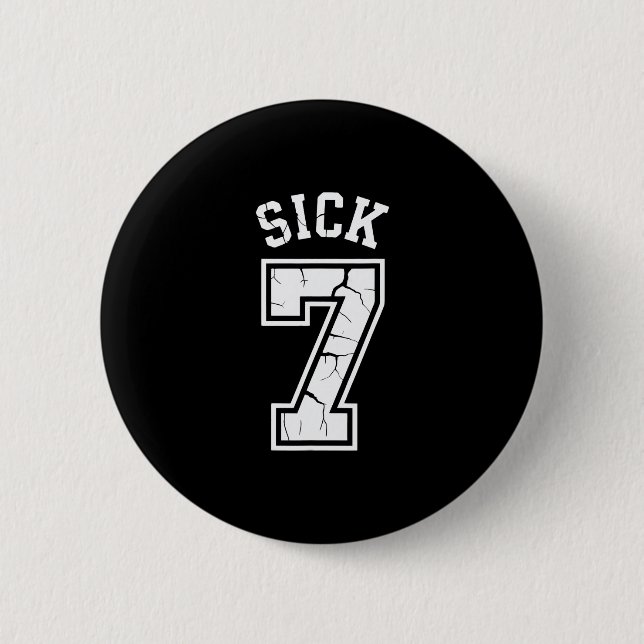 Sick Seven Meme Tee Six Seven Fun  6 Cm Round Badge (Front)