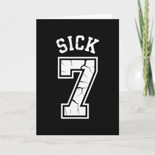 Sick Seven Meme Tee Six Seven Fun  Card