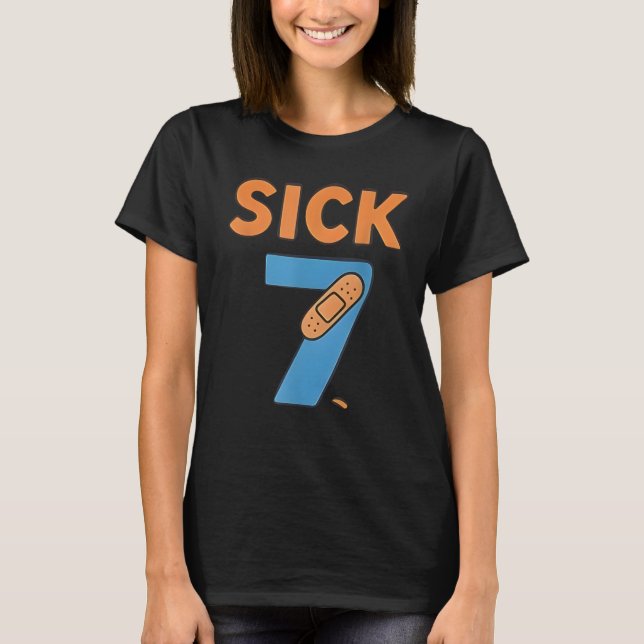 Sick Seven Meme Tee Six Seven Fun Wordplay (Front)
