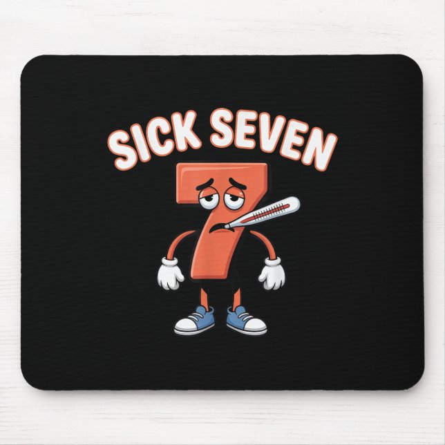 Sick Seven Meme Tee Six Seven Fun Wordplay _3  Mouse Pad (Front)