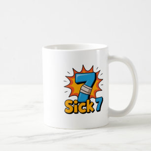 Sick Seven Meme Tee Six Seven Fun Wordplay Coffee Mug