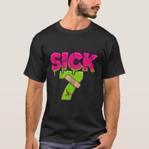 Sick Seven Meme Tee Six Seven Fun Wordplay Drip