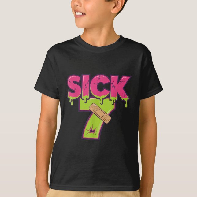 Sick Seven Meme Tee Six Seven Fun Wordplay Drip _1 (Front)
