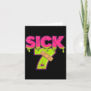 Sick Seven Meme Tee Six Seven Fun Wordplay Drip Card