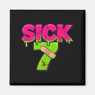 Sick Seven Meme Tee Six Seven Fun Wordplay Drip Magnet