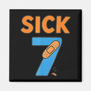 Sick Seven Meme Tee Six Seven Fun Wordplay Magnet