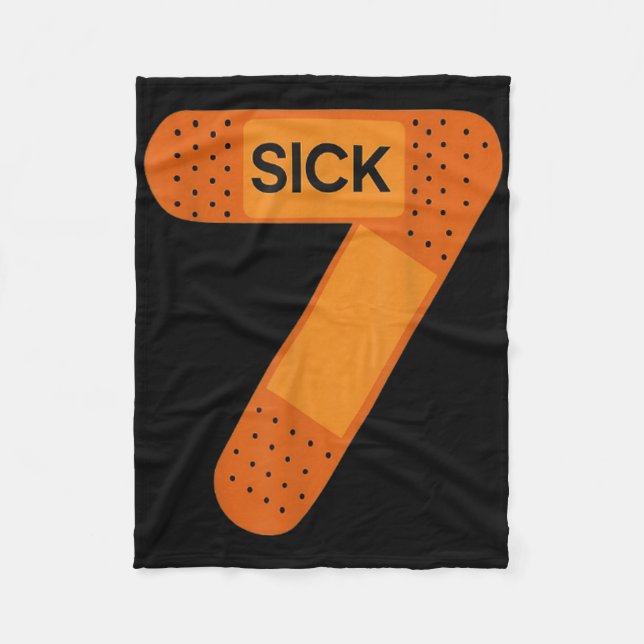 Sick Seven Meme Tee Six Seven Funny Wordplay _1  Fleece Blanket (Front)
