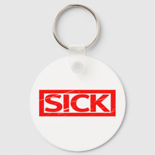 Sick Stamp Key Ring