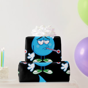 Sick Water Drop Wrapping Paper