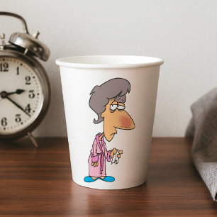 Sick Woman Paper Cups