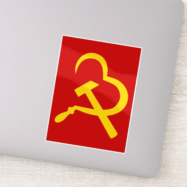 Sickle And Hammer, Heart, Love, Communism (Detail)