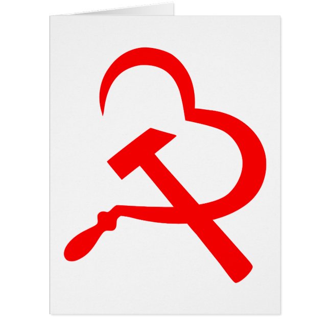 Sickle And Hammer, Heart, Love, Communism (Front)