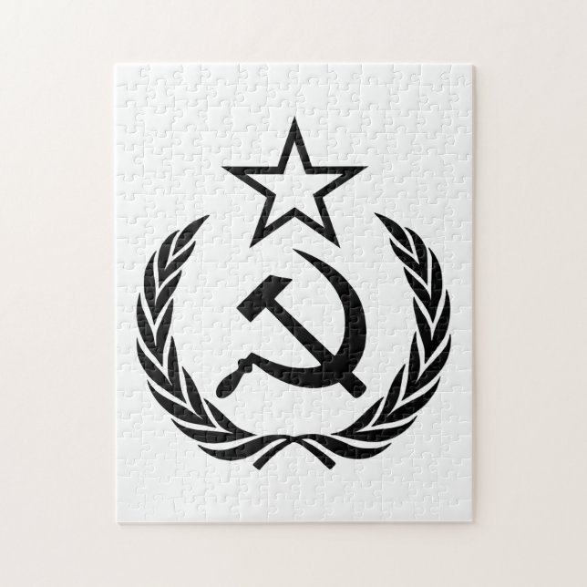 Sickle And Hammer, USSR, CCCP, Communism Jigsaw Puzzle (Vertical)