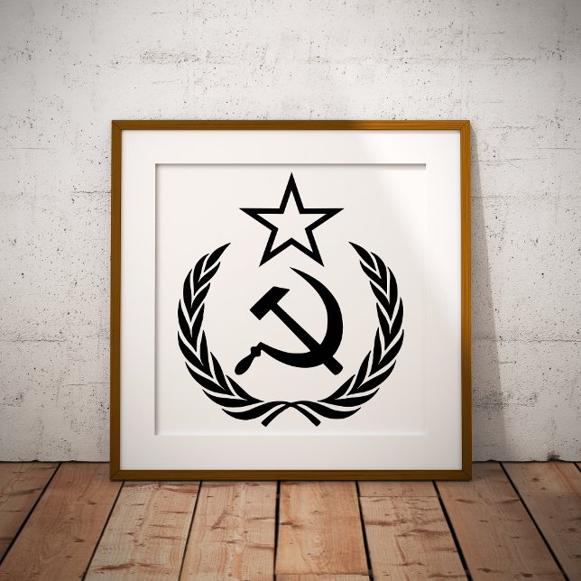 Sickle And Hammer, USSR, CCCP, Communism Photo Print (Creator Uploaded)