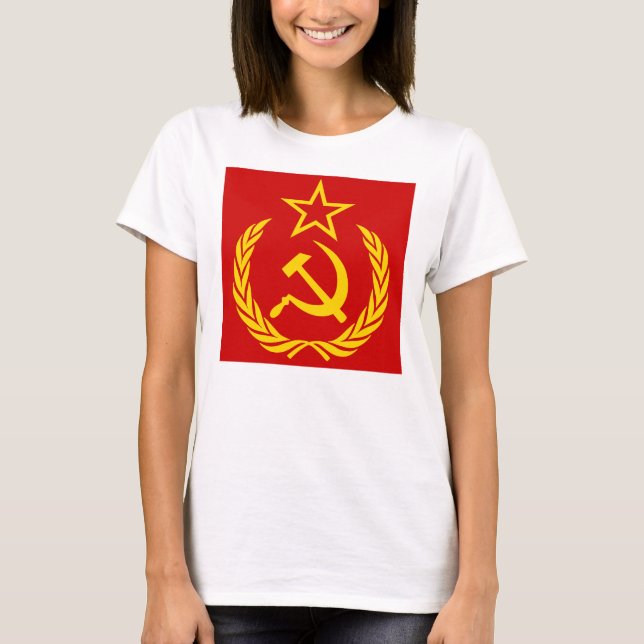 Sickle And Hammer, USSR, CCCP, Communism T-Shirt (Front)