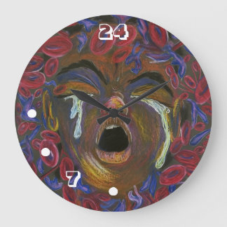 Sickle Cell 24/7 (Large) Wall Clock
