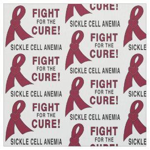 Sickle Cell Anaemia Awareness: Fight, Cure! Fabric