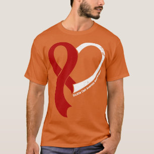 Sickle Cell Anaemia Awareness Hope Love Heart Ribb T-Shirt