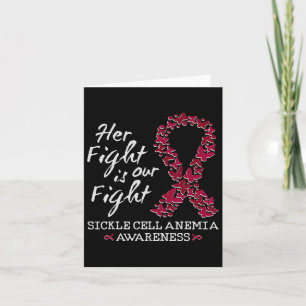 Sickle Cell Anaemia Awareness Month For Her And Hi Card