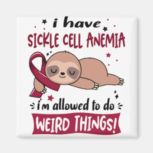 Sickle Cell Anaemia Awareness Month Ribbon Gifts Magnet