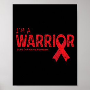 Sickle Cell Anaemia Awareness Warrior  Poster