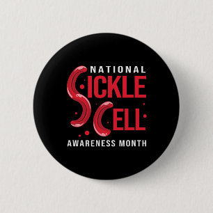 Sickle Cell Anaemia National Sickle Cell Awareness 6 Cm Round Badge