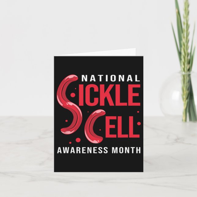 Sickle Cell Anaemia National Sickle Cell Awareness Card (Front)