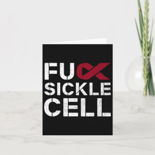 Sickle Cell Anaemia Scd Awareness Month Ribbon Card