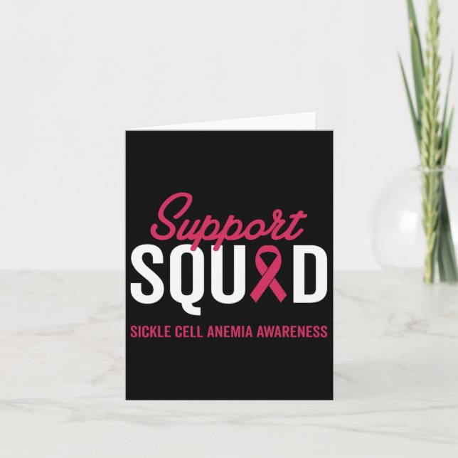 Sickle Cell Anaemia Warrior Survivor Awareness Sup Card (Front)