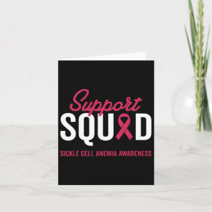 Sickle Cell Anaemia Warrior Survivor Awareness Sup Card