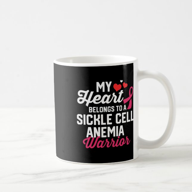 Sickle Cell Anaemia Warrior Survivor Support Aware Coffee Mug (Right)