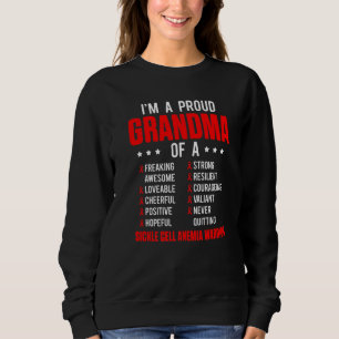 Sickle Cell Anemia Survivor Proud Grandma Anemic W Sweatshirt