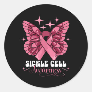 Sickle Cell Awareness 35  Classic Round Sticker