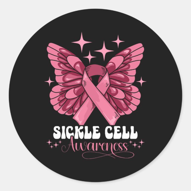Sickle Cell Awareness 35  Classic Round Sticker (Front)