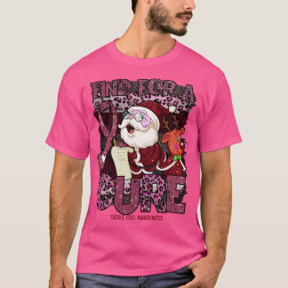 Sickle Cell Awareness Awareness leopard christmas T-Shirt