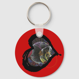 Sickle Cell Awareness Heart - Need not Suffer Key Ring