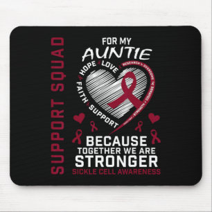 Sickle Cell Awareness Items Auntie Support Squad F Mouse Pad