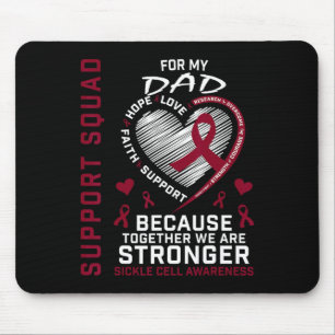 Sickle Cell Awareness Items Dad Support Squad Fami Mouse Pad