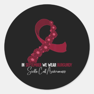 Sickle Cell Awareness Month 2  Classic Round Sticker